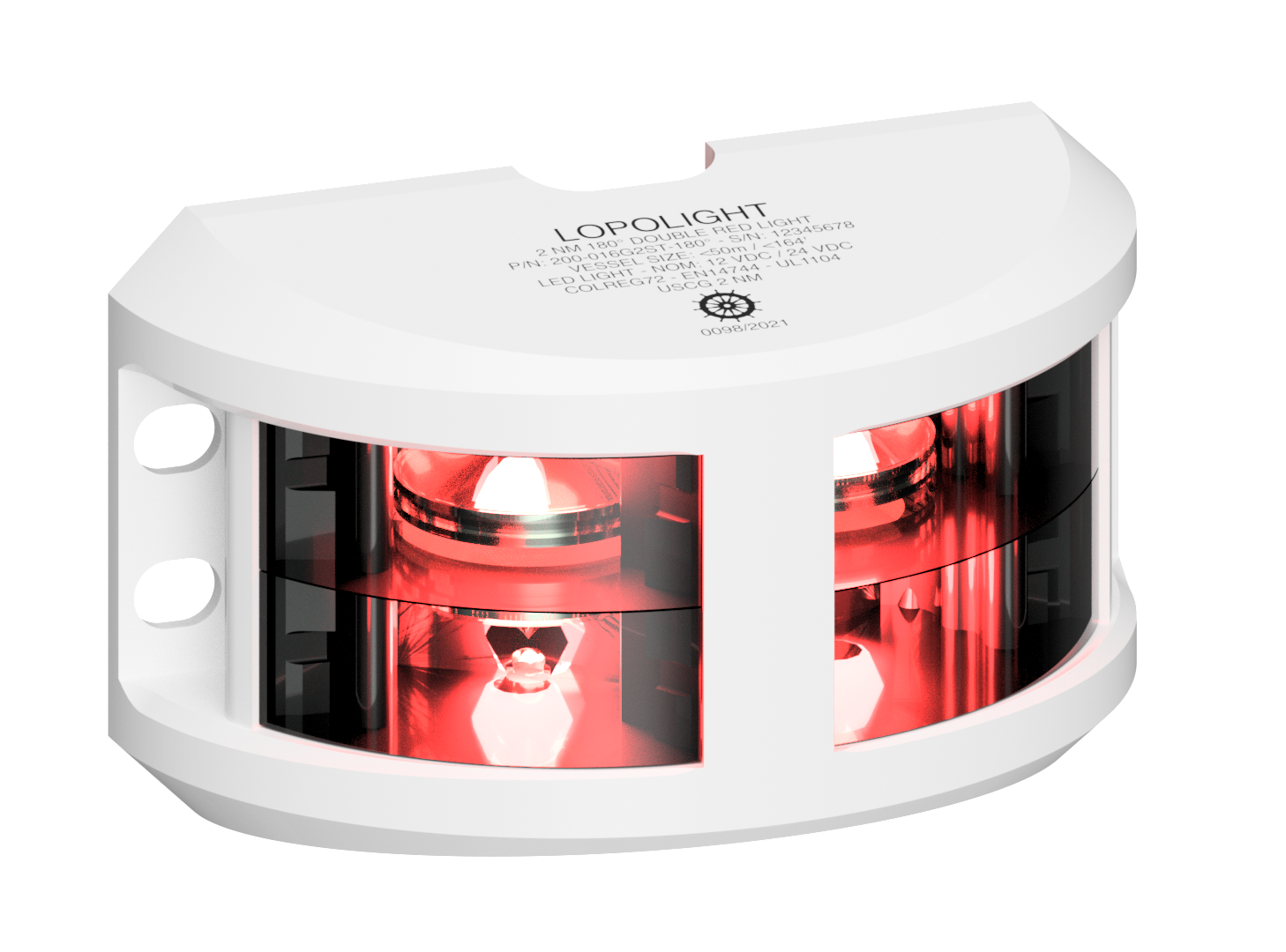 3nm 180° Red, Double, white ceramic coated 3nm 180° Red, Double, white ceramic coated